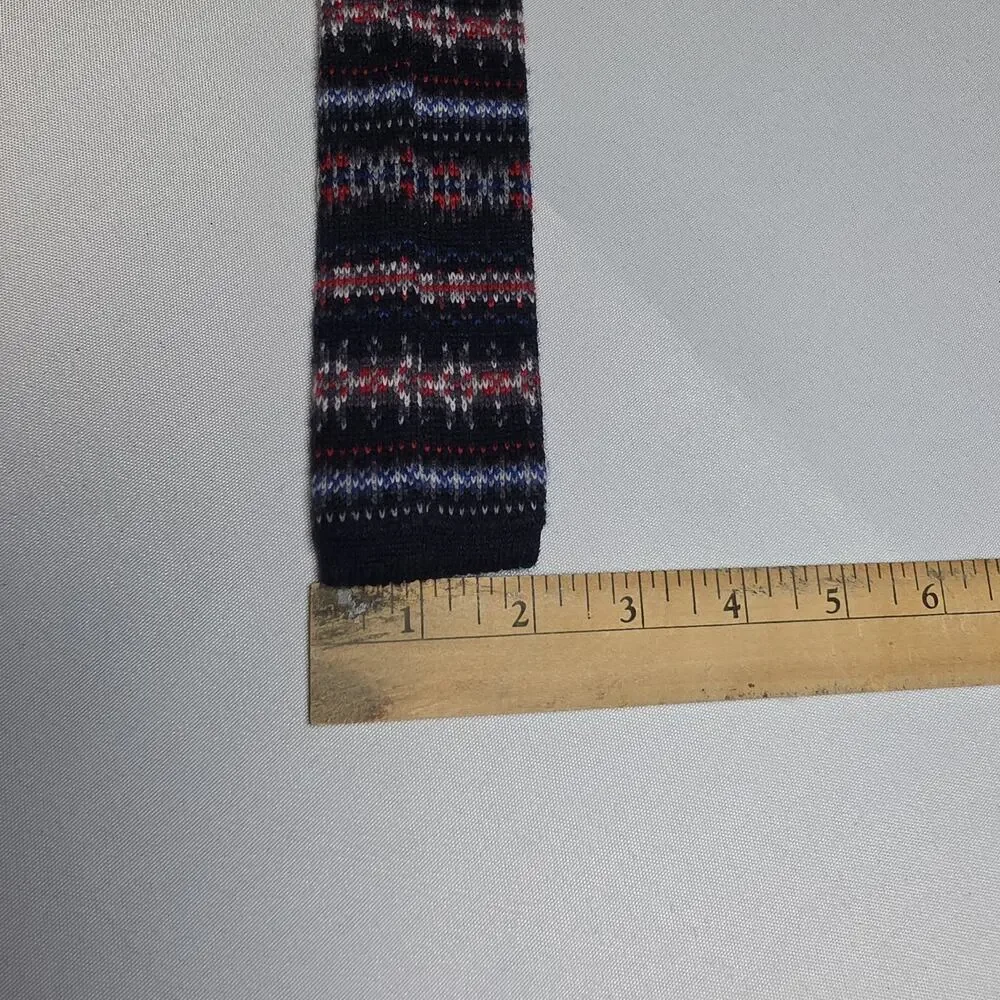 Men’s Knit Tie Square End 2